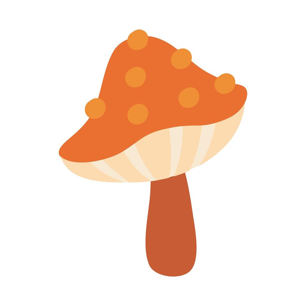 fungus plant flat style icon vector