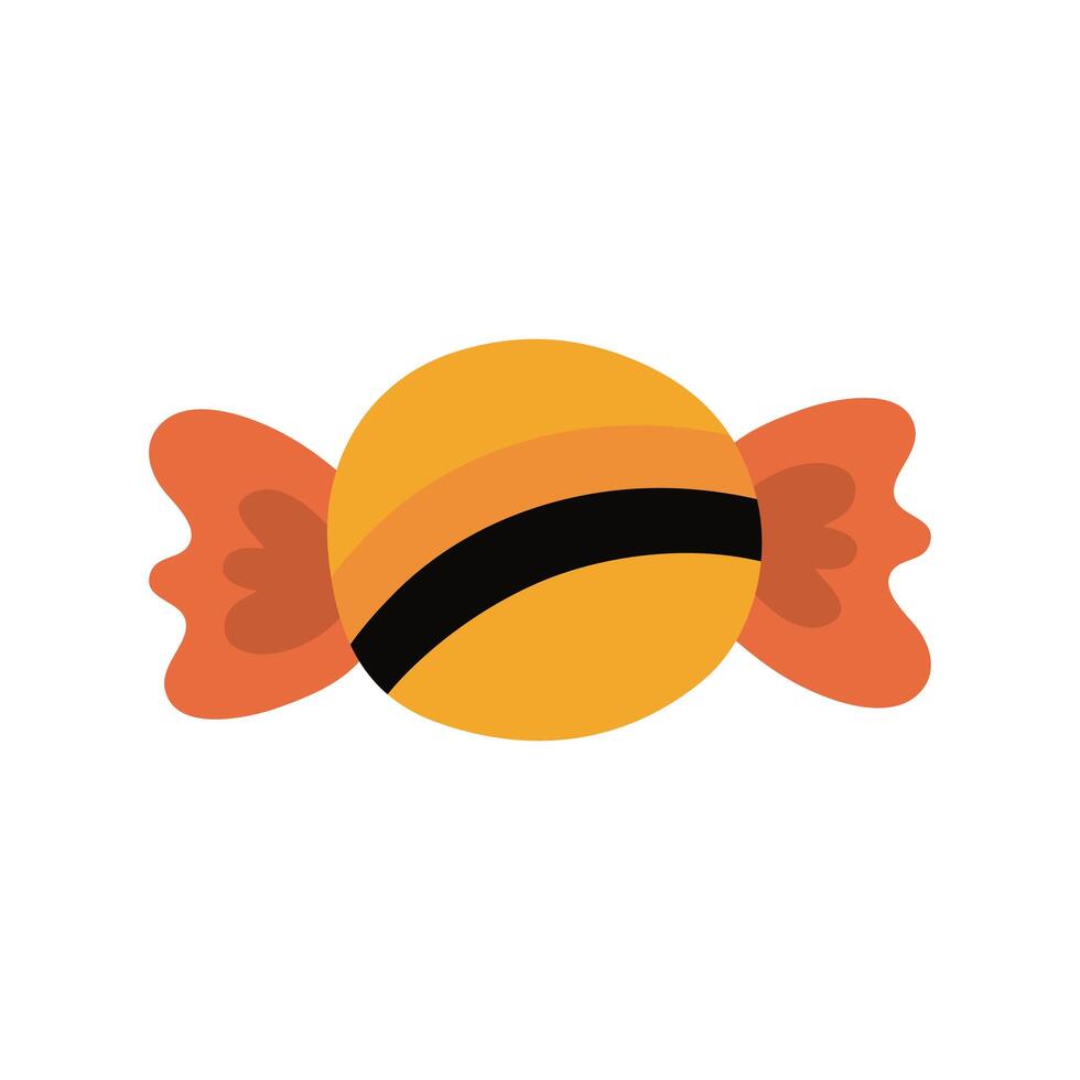 sweet candy halloween flat style icon vector
