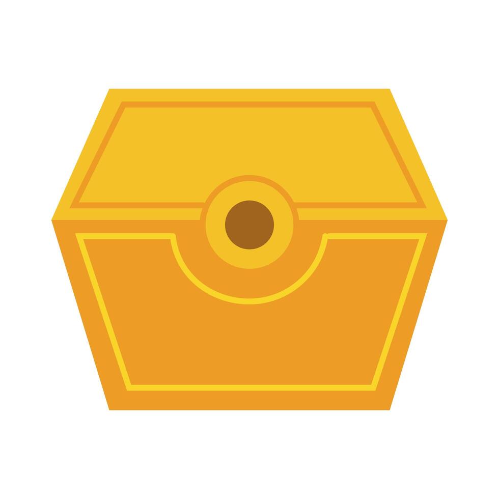 treasure chest flat style icon vector
