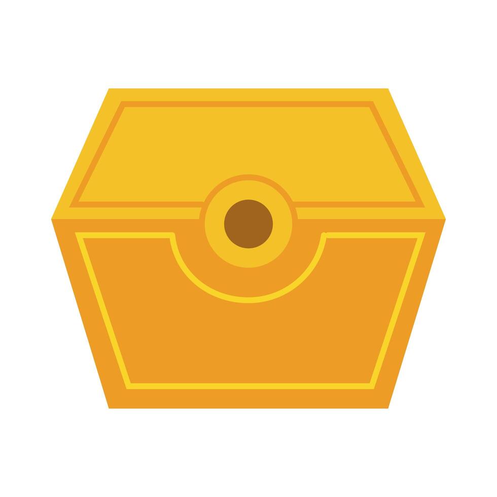 treasure chest flat style icon vector