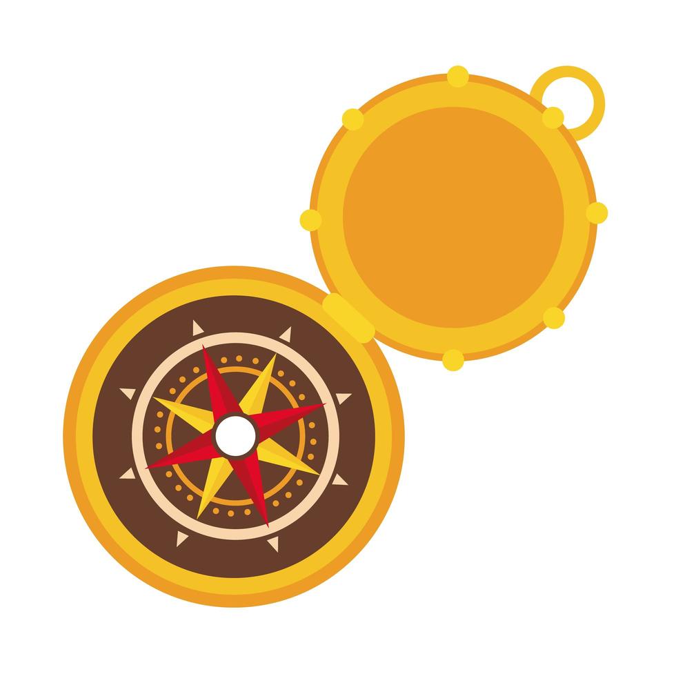 compass guide flat style icon vector
