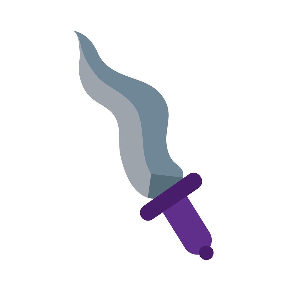 old dagger flat style icon vector