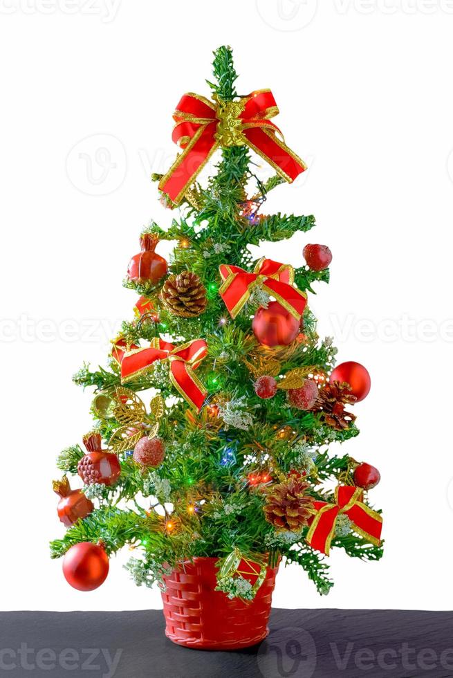 Christmas and Happy New Year background on white background photo