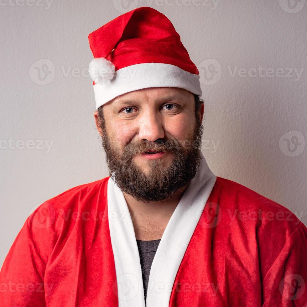 Bearded Santa Claus man photo