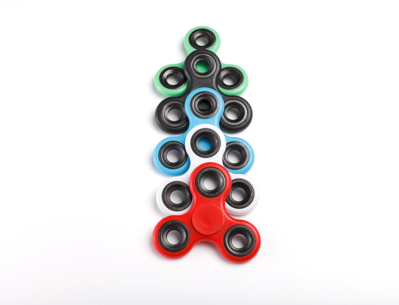 No stress fidgets on white background photo