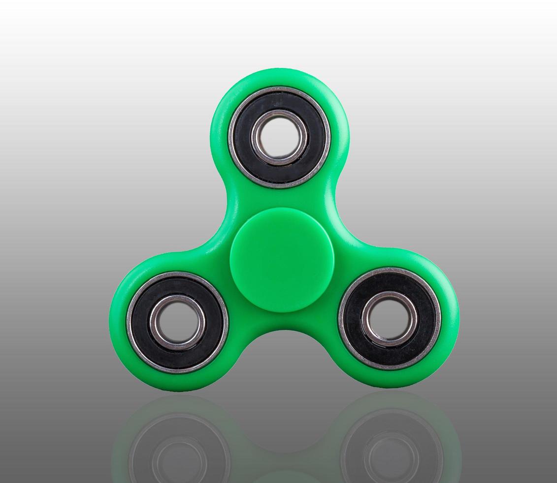 fidget spinner centrado en color verde foto