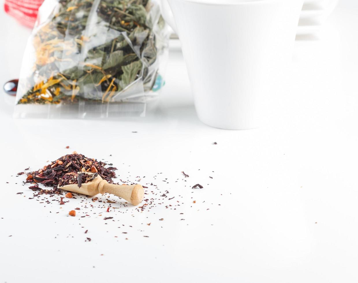 Asian aromatic tea herbs good health and mental benefits photo