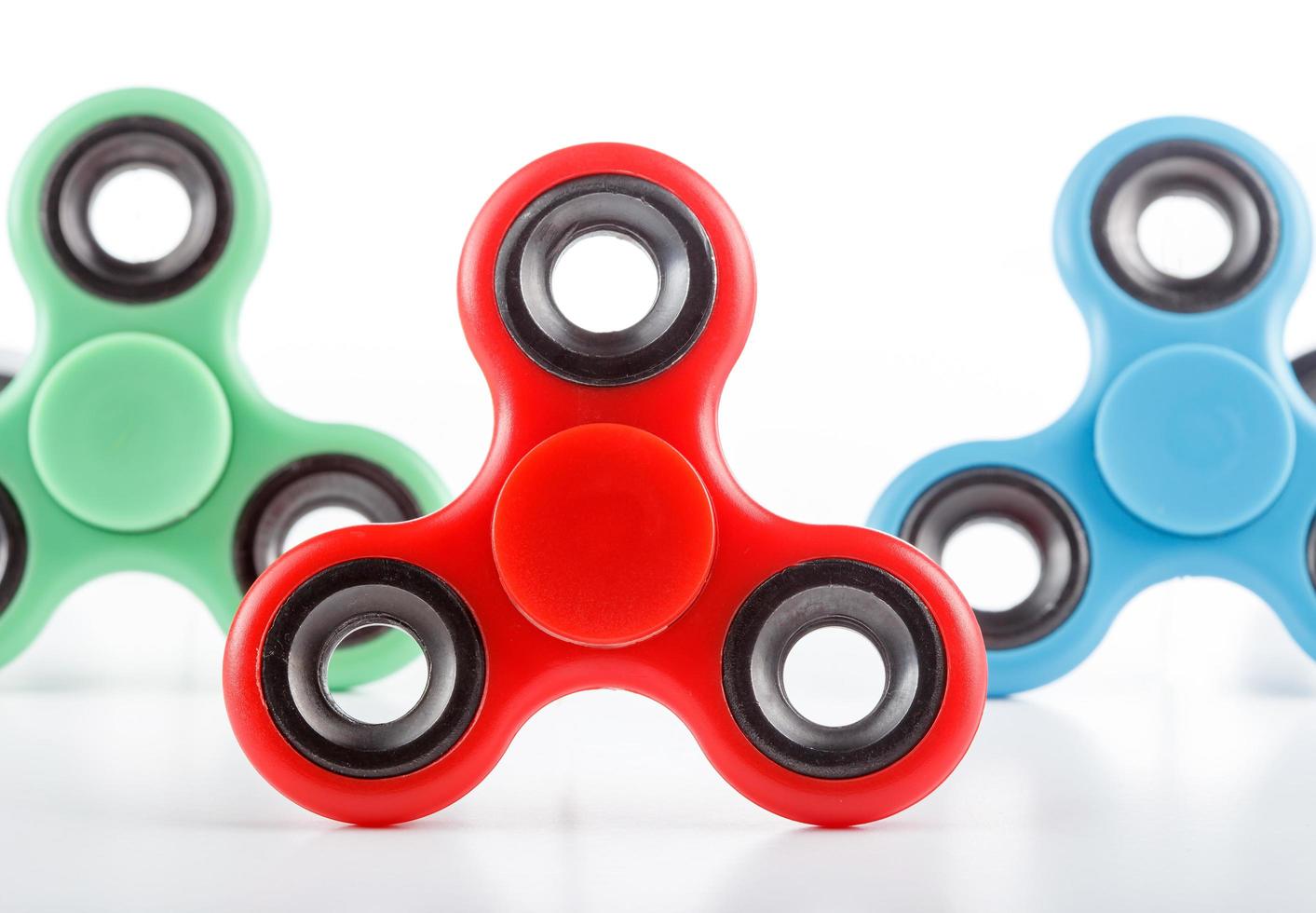 No stress fidgets on white background photo