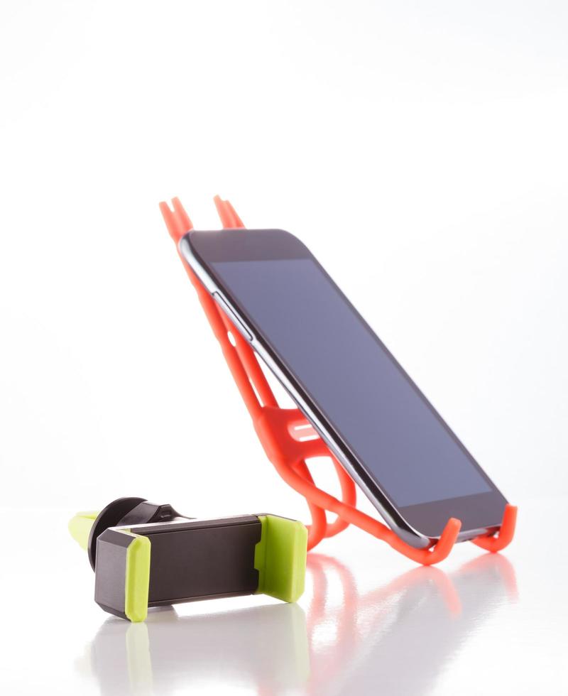 Smartphone holder, accessory ergonomic desk mobile phone holder photo