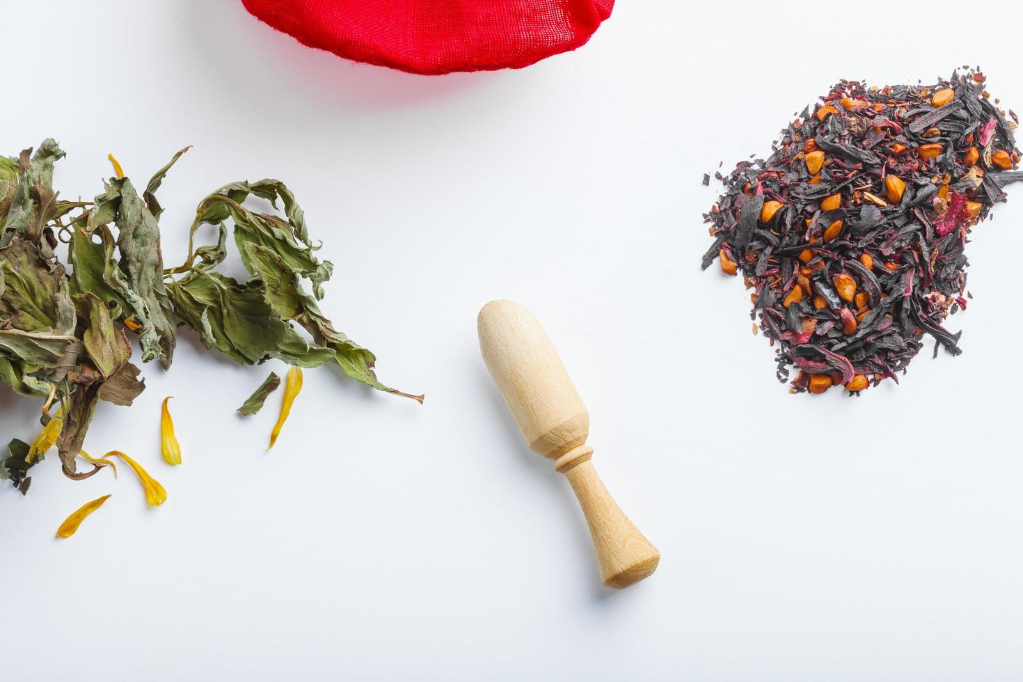 té aromático asiático hierbas buena salud y beneficios mentales foto