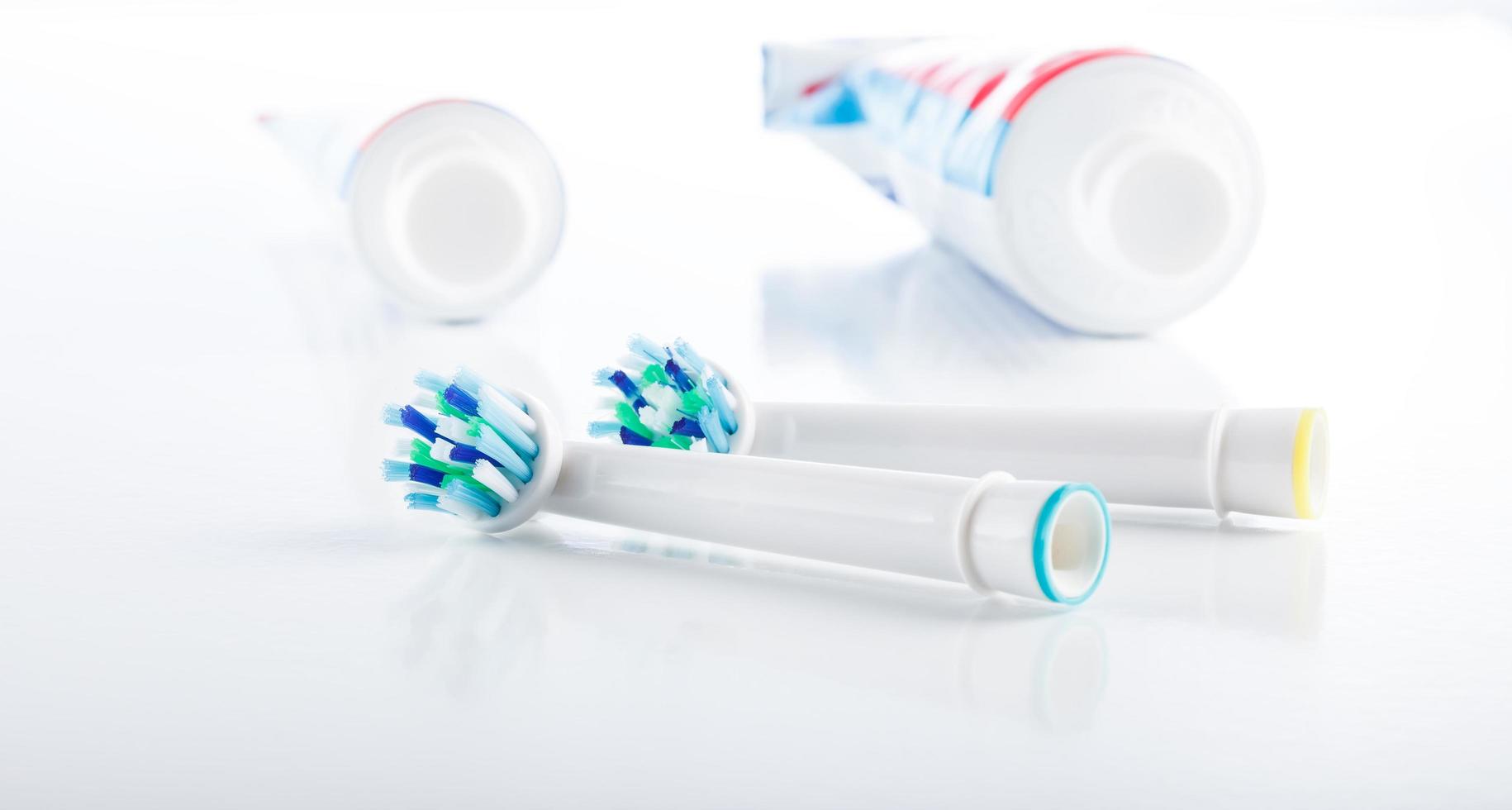 Oral hygiene, tooth brush, tooth paste professional dental care photo