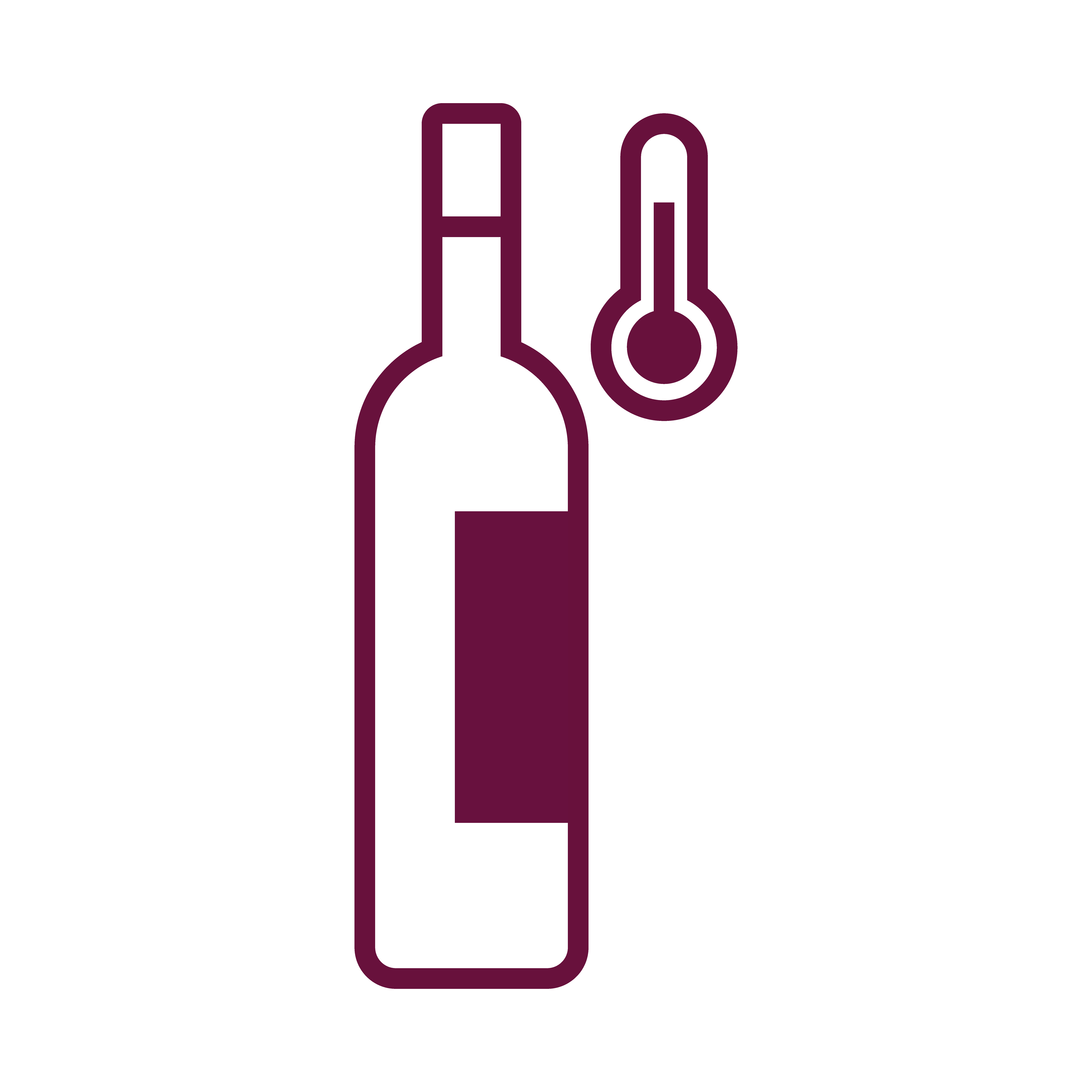 wine bottle drink with thermometer line style icon 2602154 Vector Art at  Vecteezy