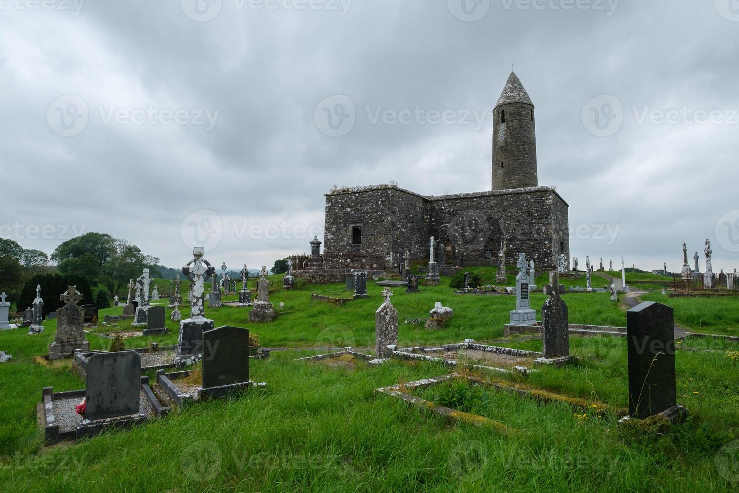 turlough round tower mayo de irlanda foto