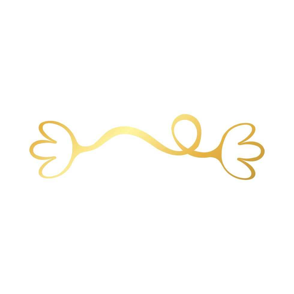 elegant border frame with flowers decoration golden gradient style icon vector