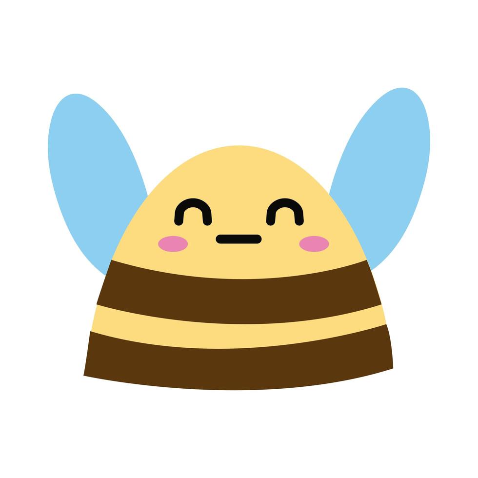 cute bee spring flat style vector