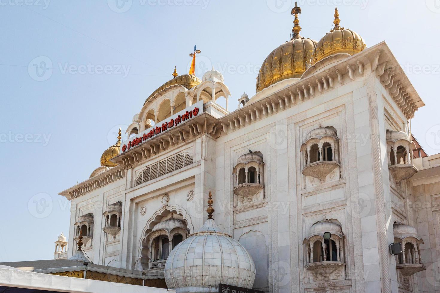 Sri bangla sahib gurudwara templo sij Nueva Delhi, India foto