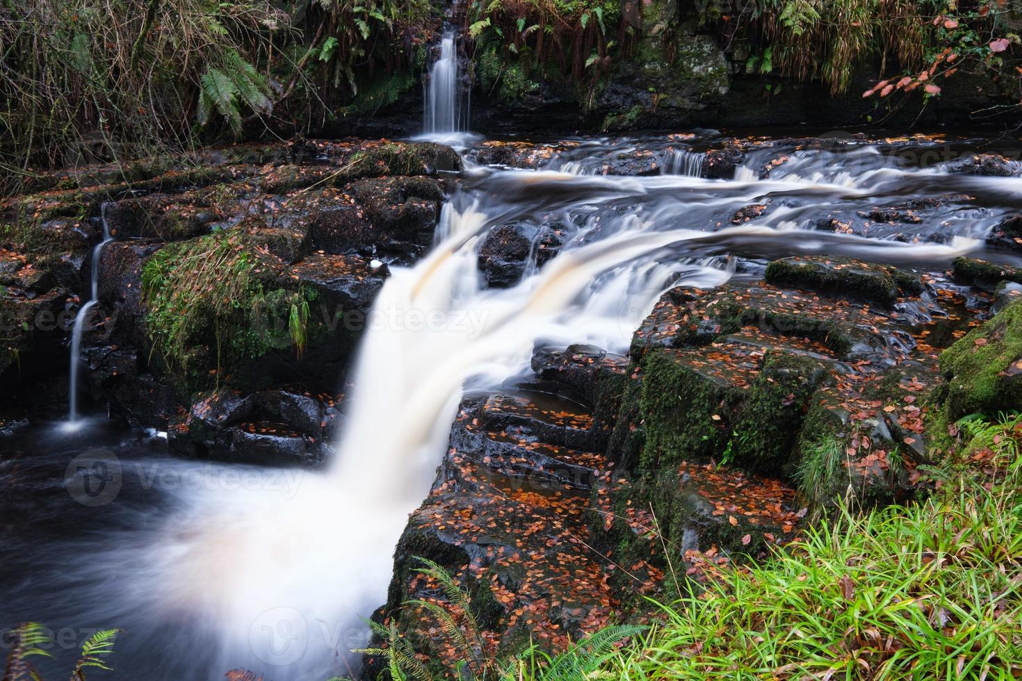 Waterfall at Glenariff Forest Park Northern Ireland UK photo