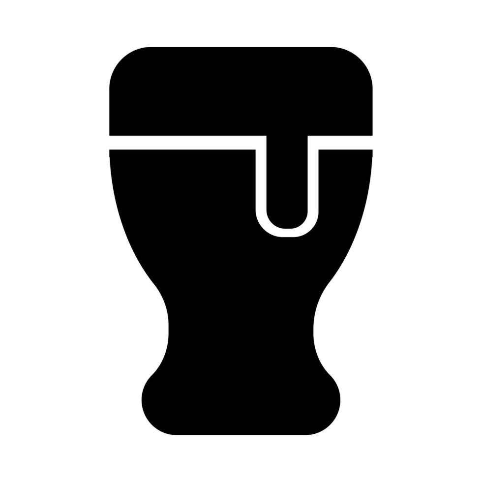 ceramic mug of beverage line style vector