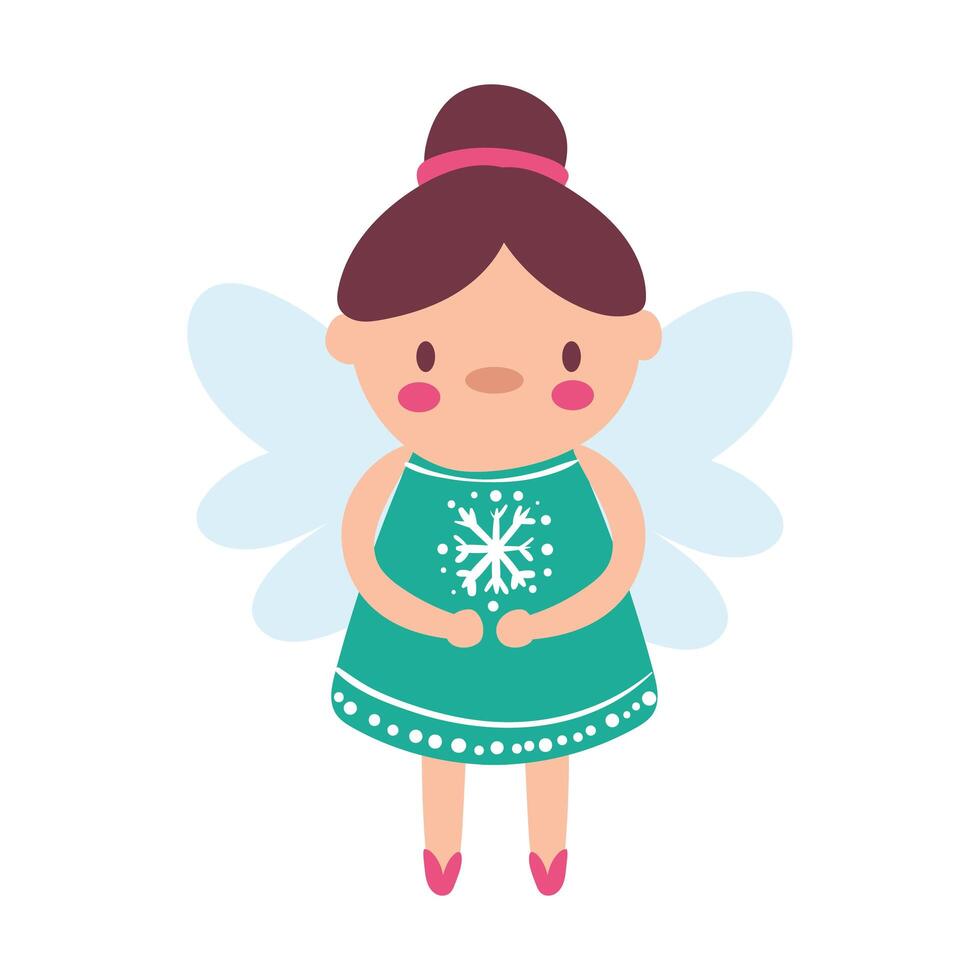 cute fairy godmother isolated icon vector