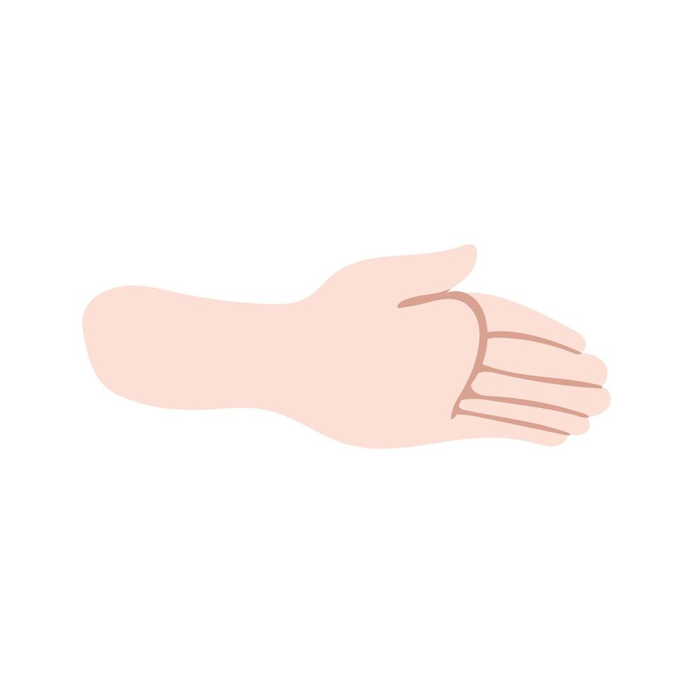 hand human language isolated icon vector