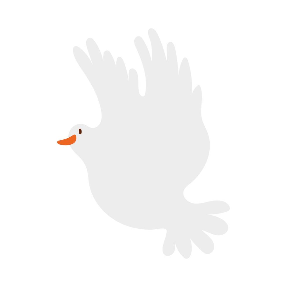 dove bird flying peace icon vector