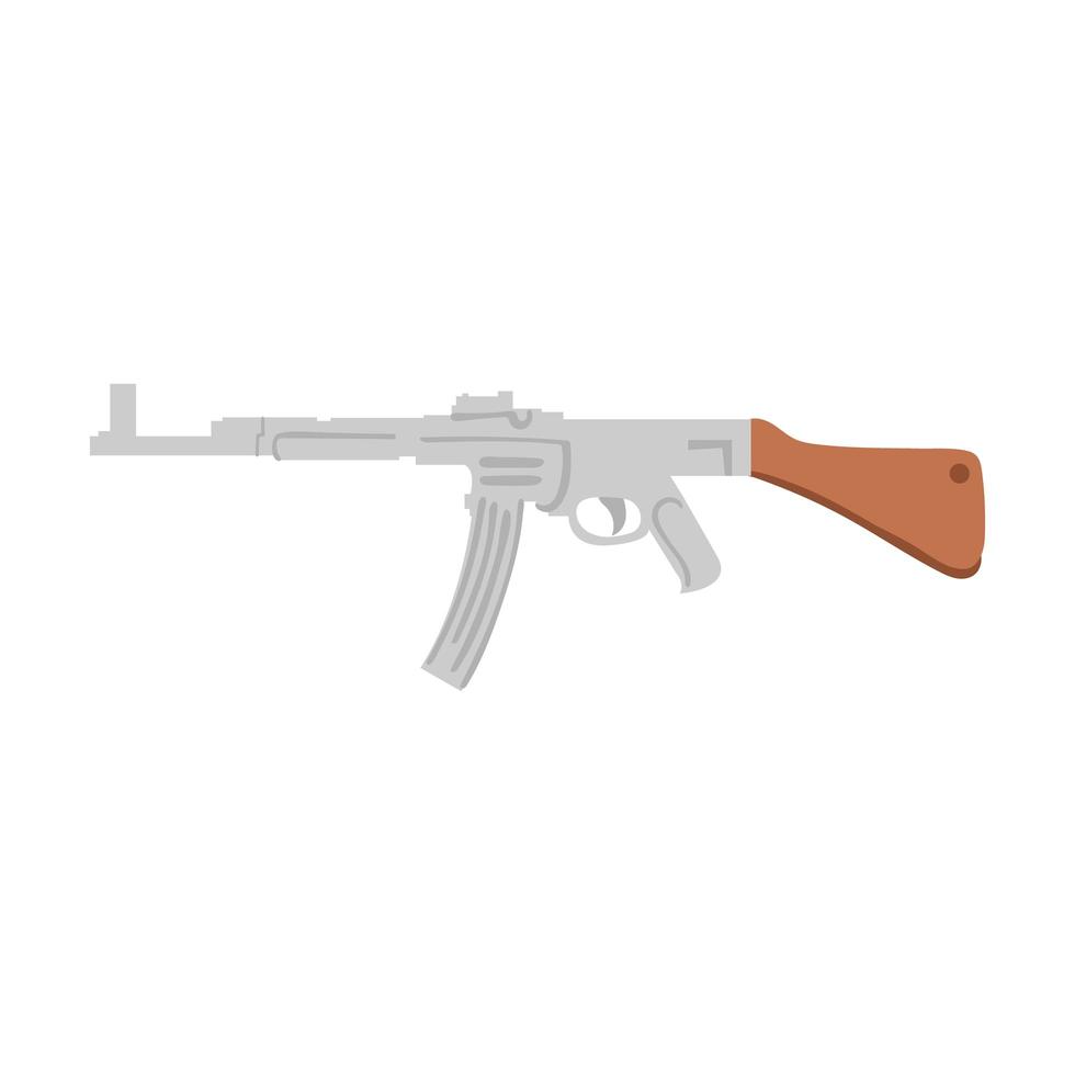 rifle weapon war isolated icom vector