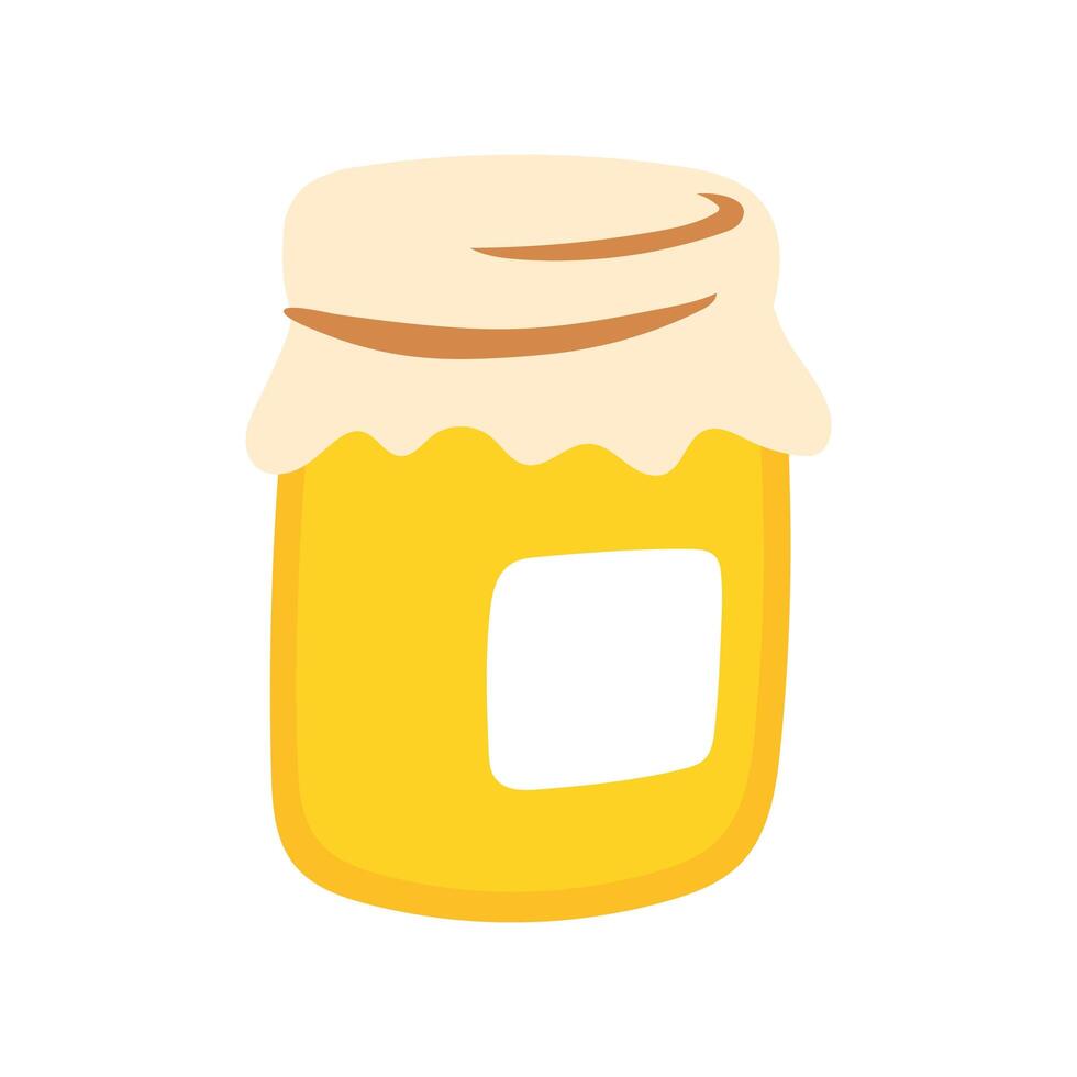 sweet honey pot isolated icon vector