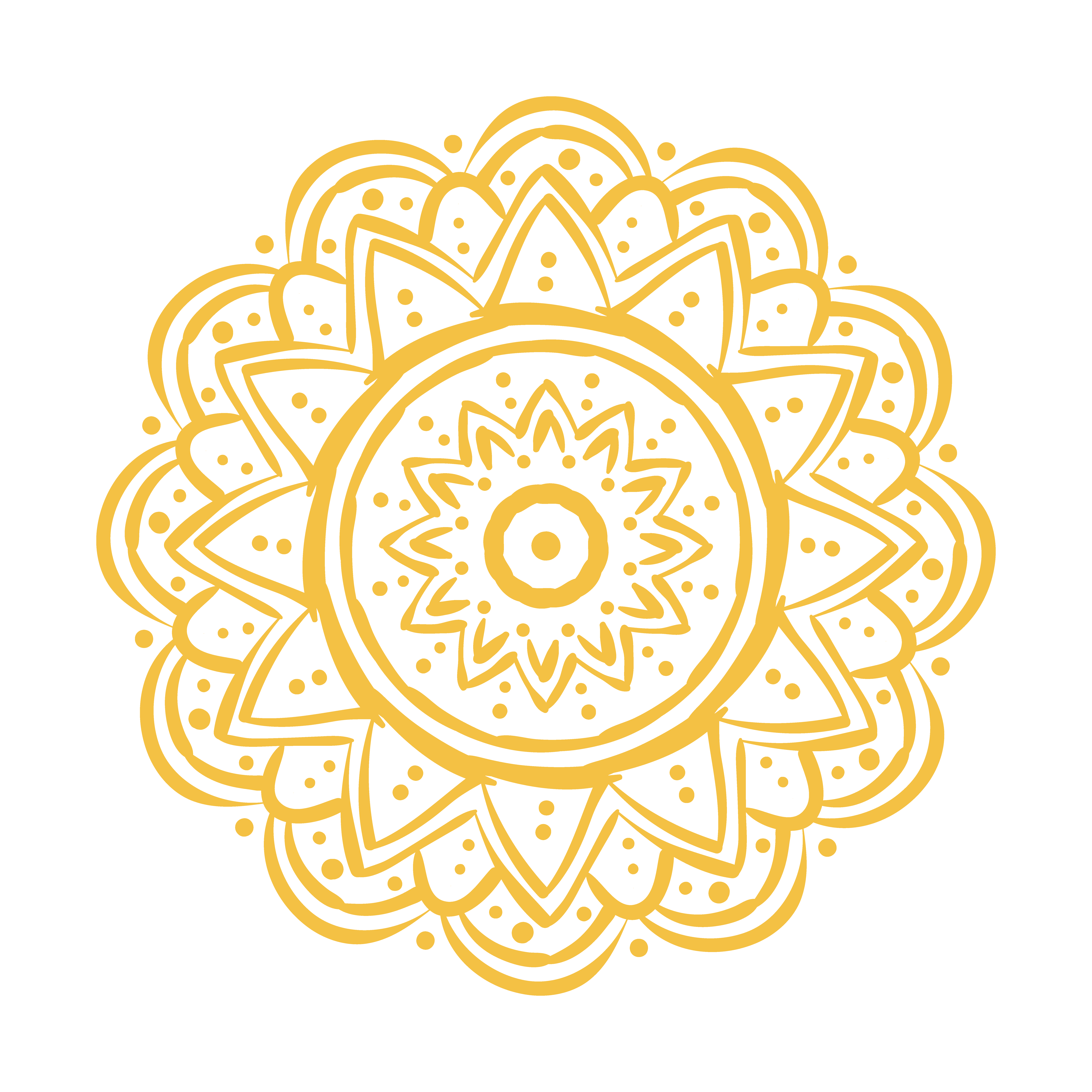 Yellow Mandala Vector Art, Icons, and Graphics for Free Download