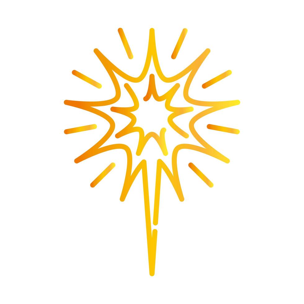 linear bright light glow decoration gradient style icon vector