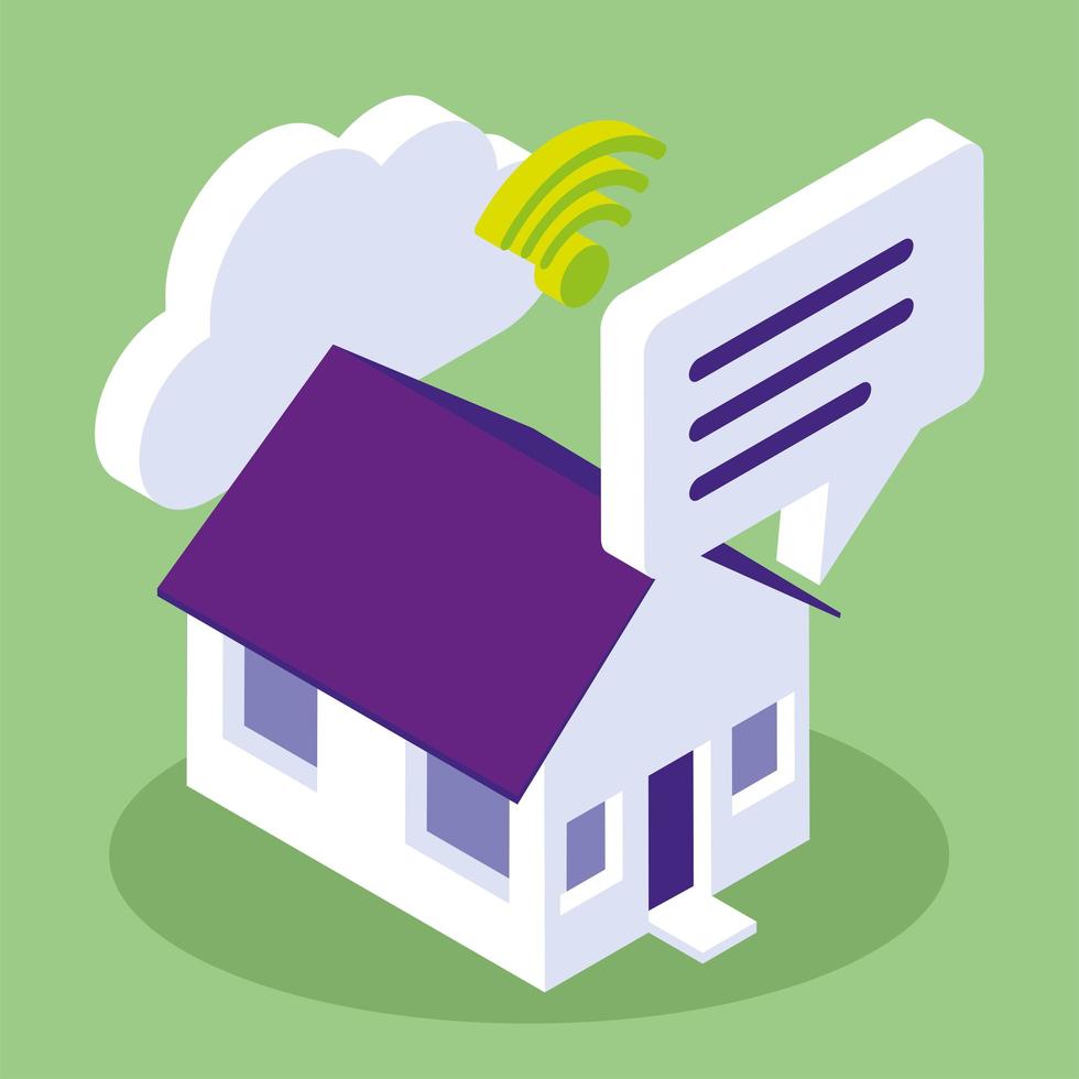 smart home isometric vector