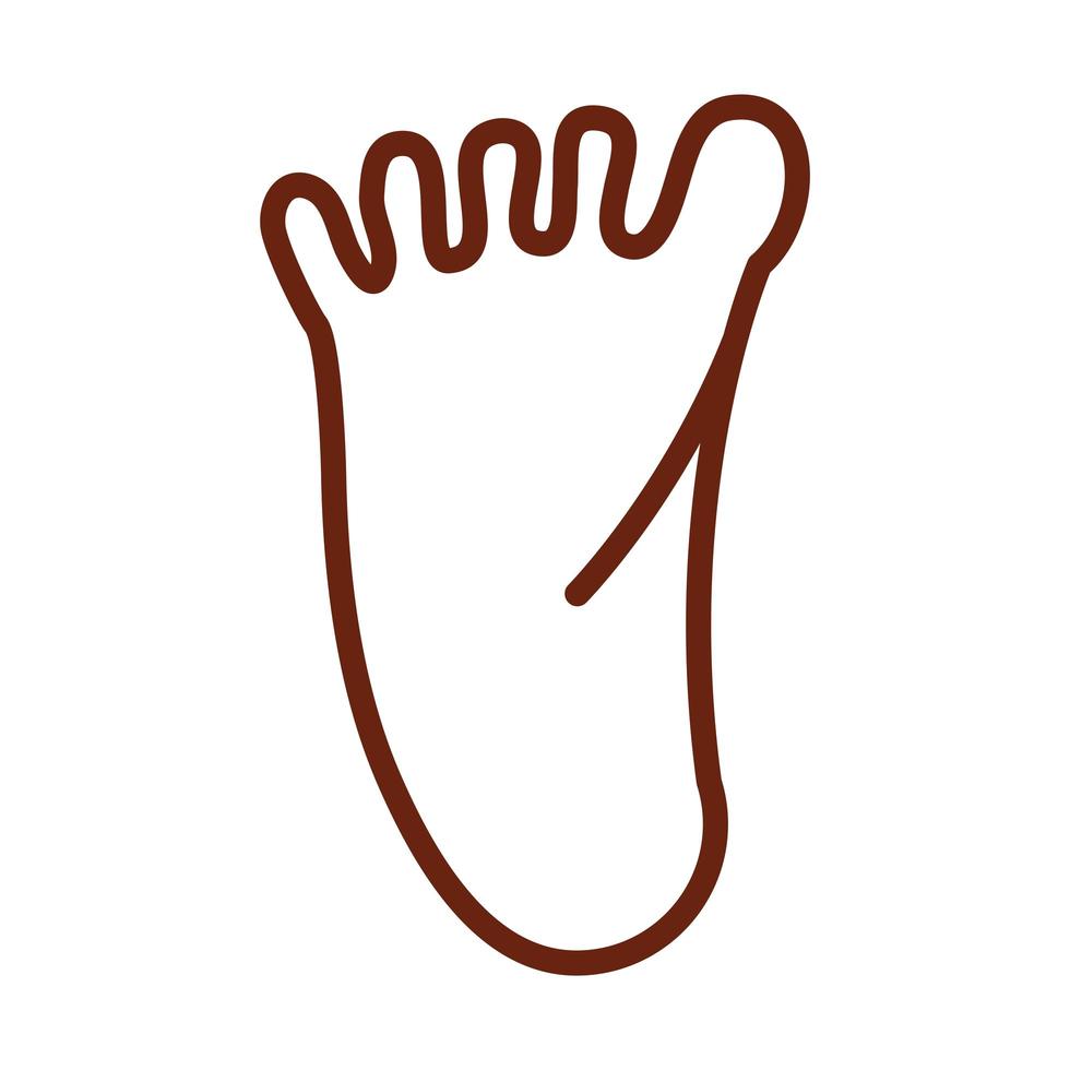 human body foot anatomy organ health line icon style vector