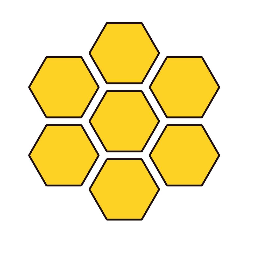 formas de miel dulce icono aislado vector