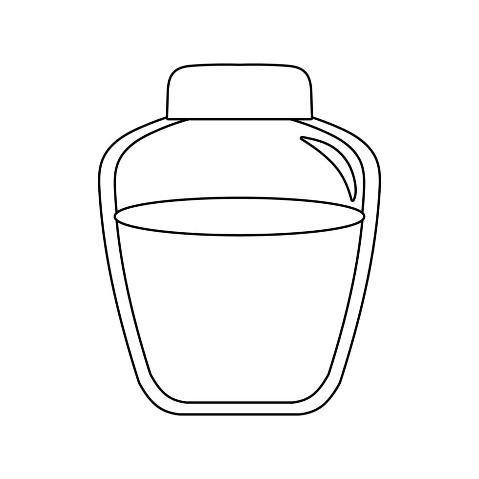 honey in jar isolated icon vector