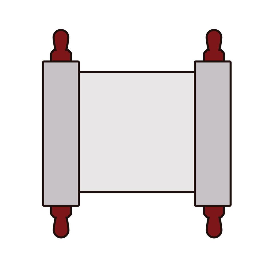 patchment document antique isolated icon vector