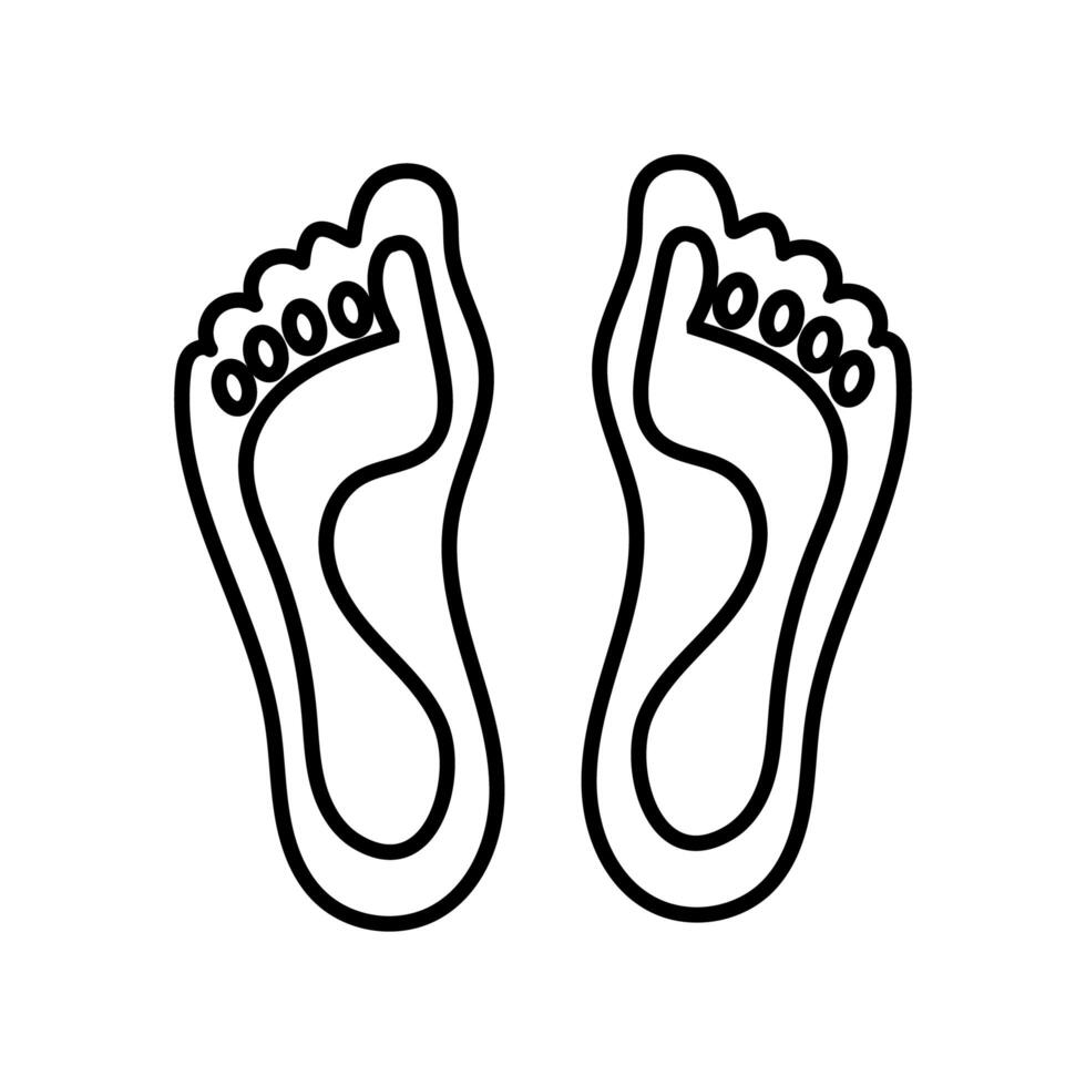 Orthopedic soles line style icon vector