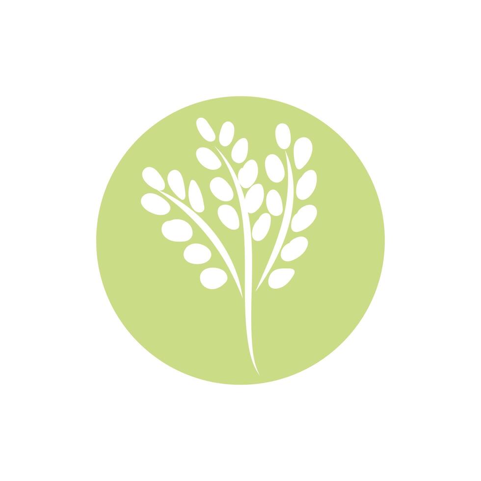 branch with leaves block and line style vector
