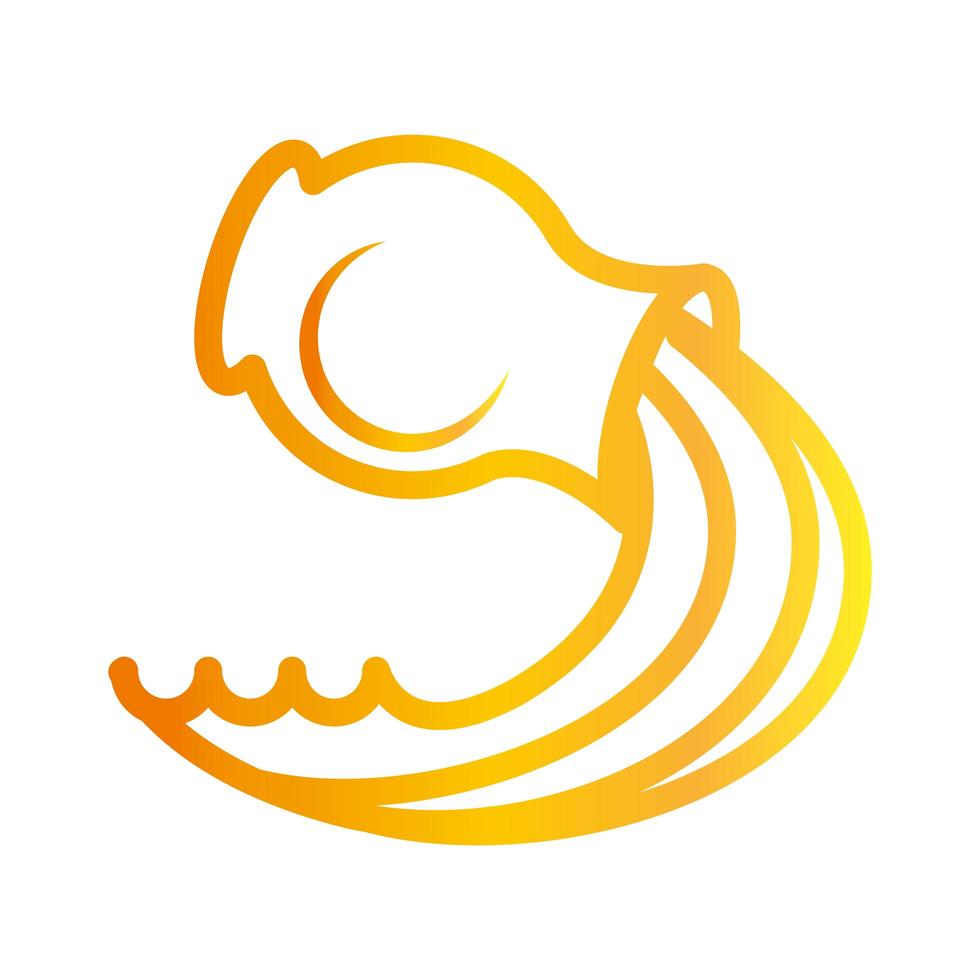 clay jug with water over white background gradient style icon vector