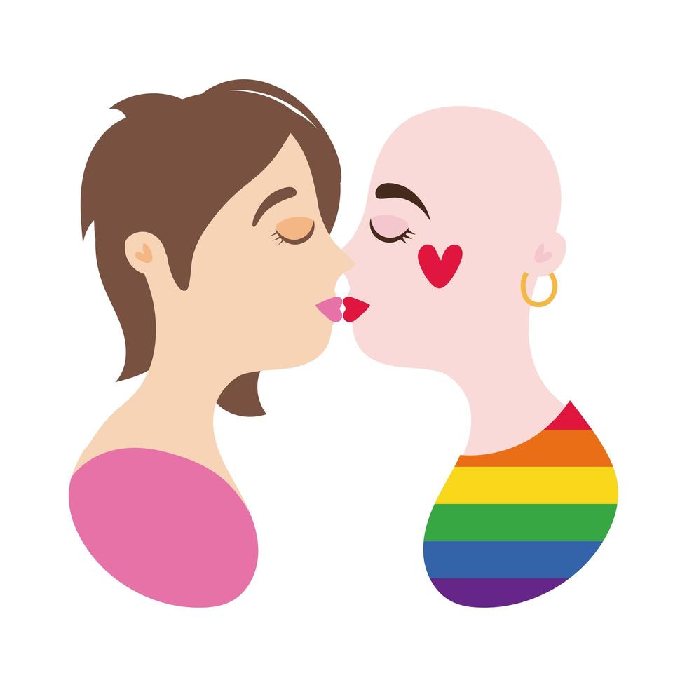 orgullo icono de personaje lgbtq vector