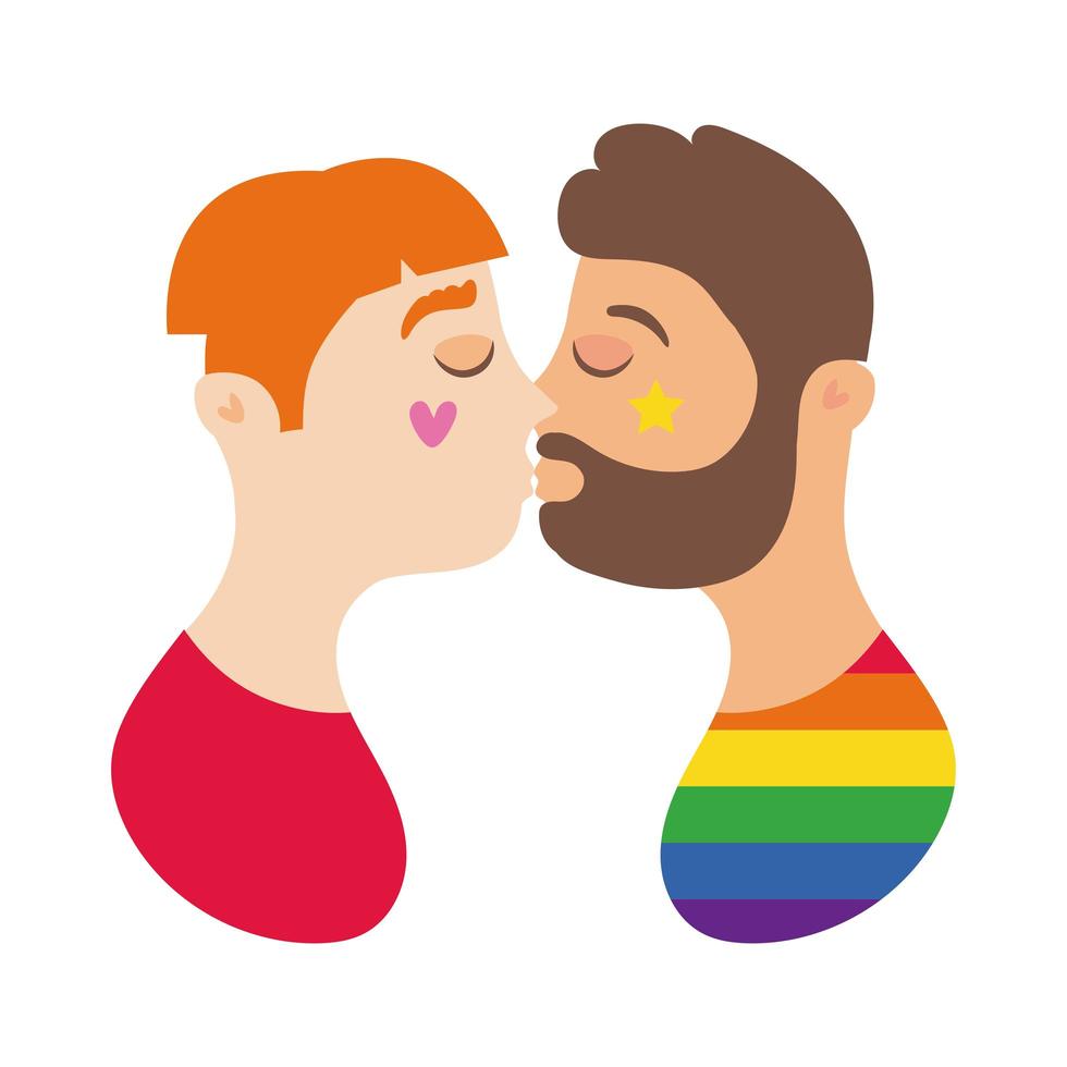 Pride LGBTQ characters icon vector