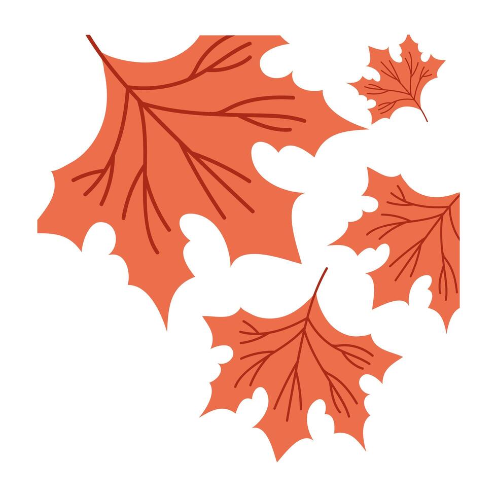 autumn season leaves vector