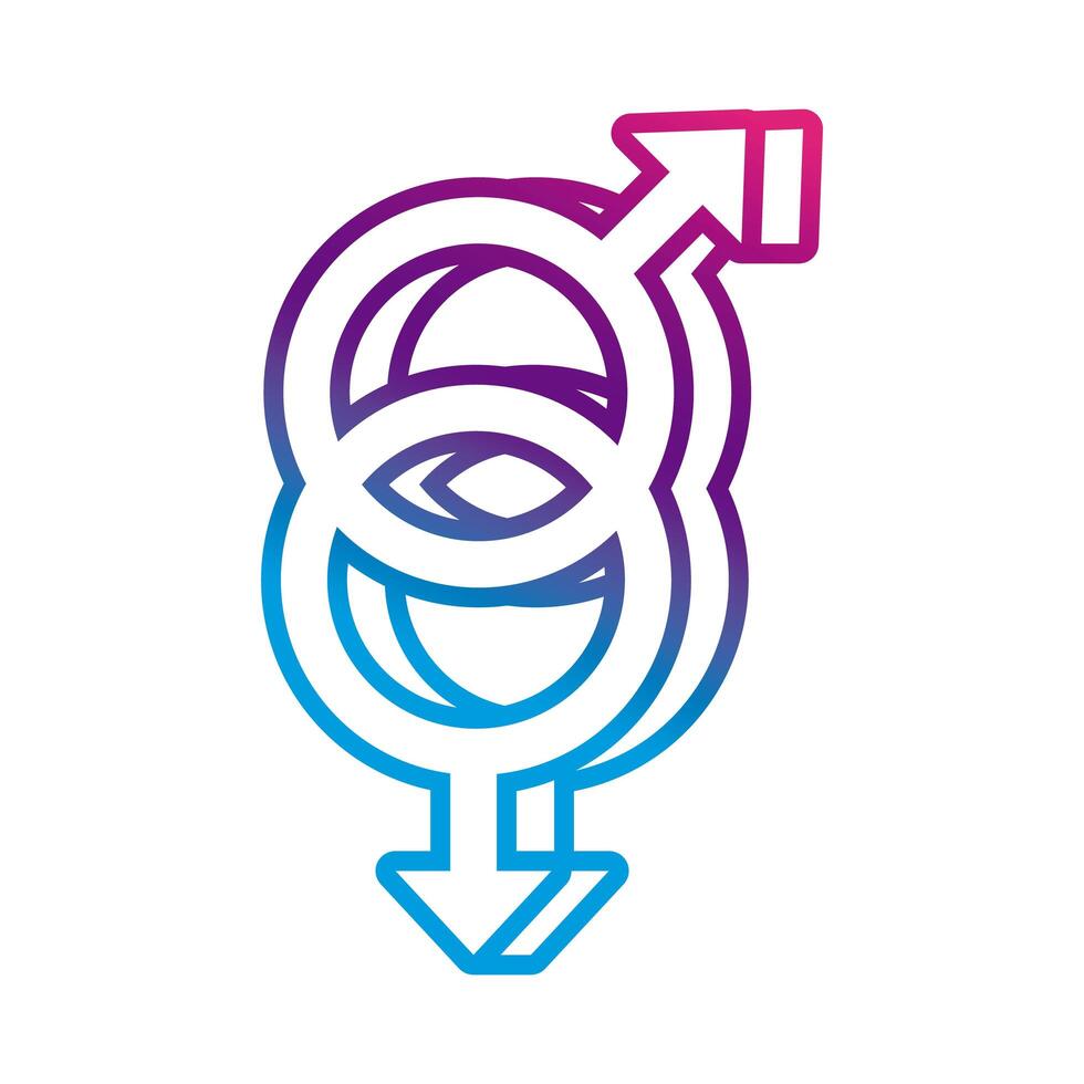 sexual orientation symbol icon vector