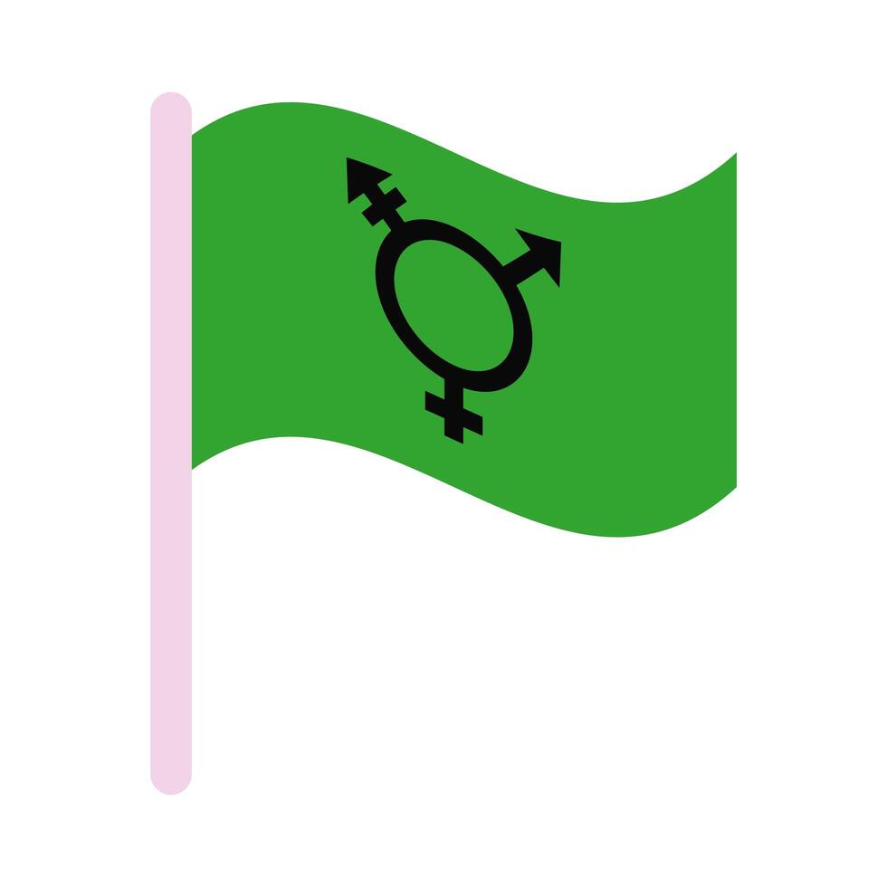 Israeli transgender flag vector