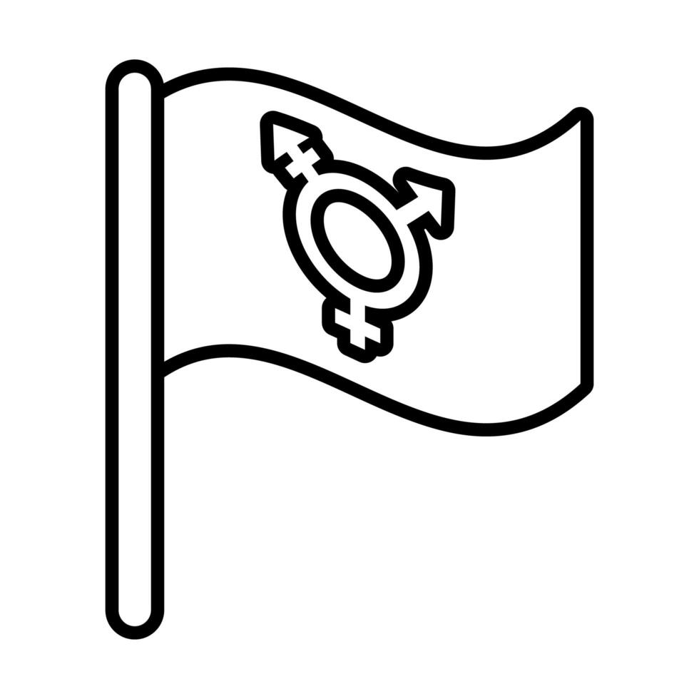 israeli transgender flag vector