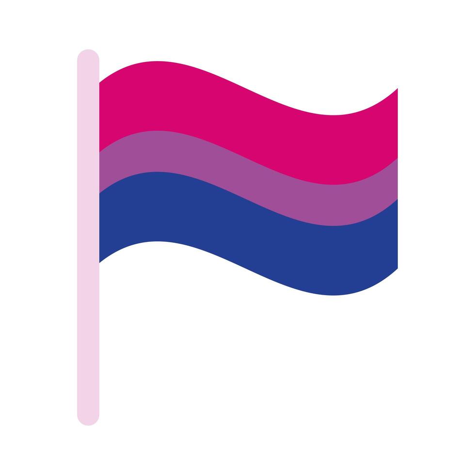 bandera del orgullo bisexual vector