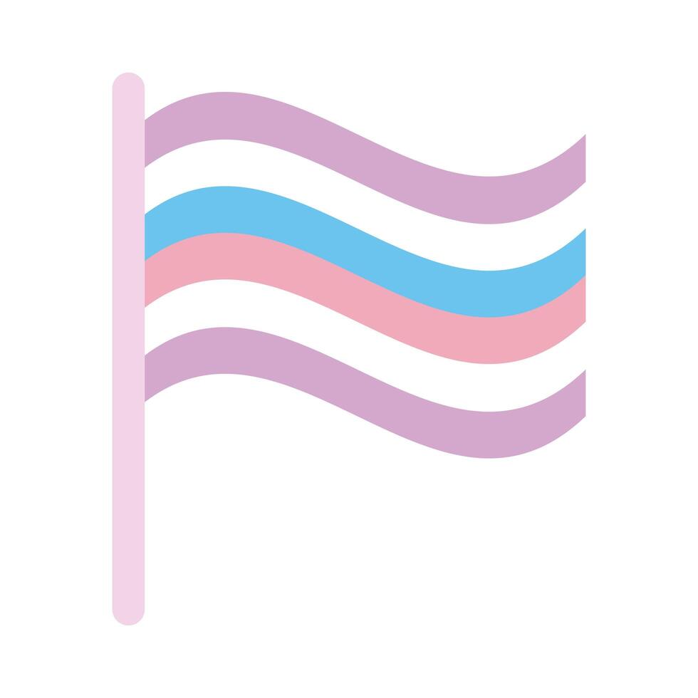 bigender pride flag vector