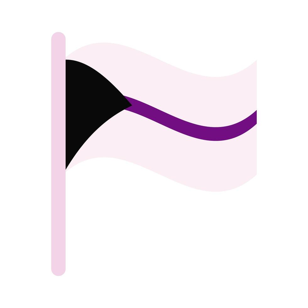 demisexual pride flag vector