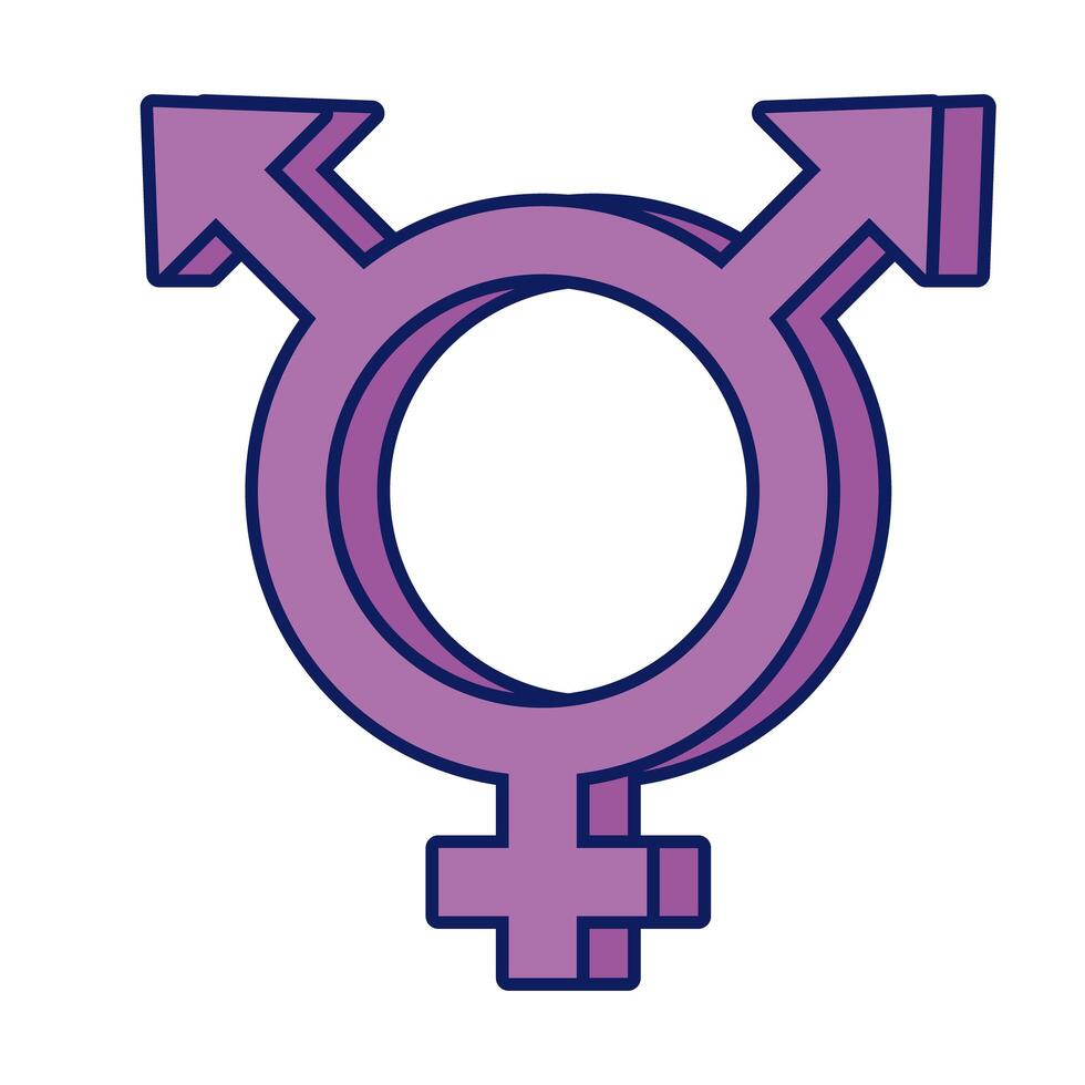 icono de símbolo de comunidad lgbtq vector