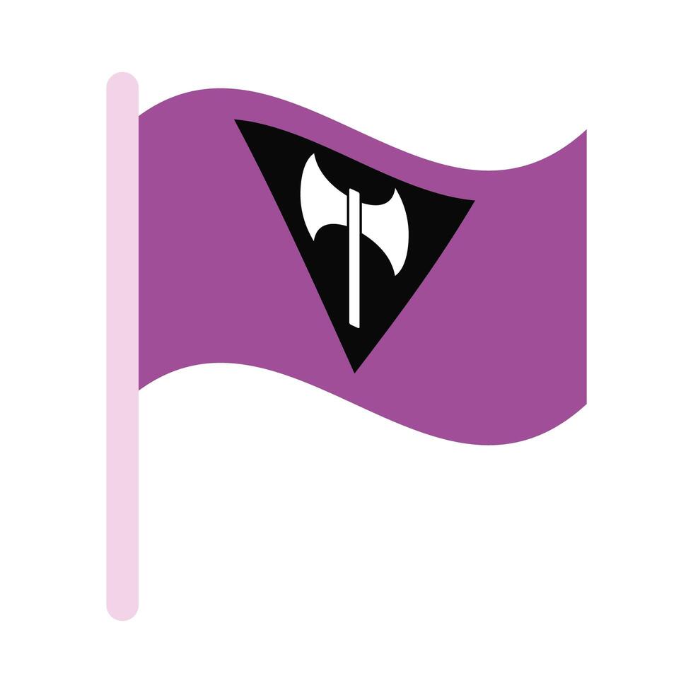 lesbian pride flag vector