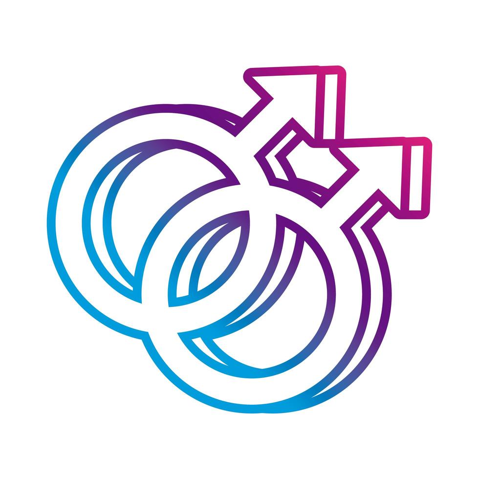 LGBTQ community symbol icon vector