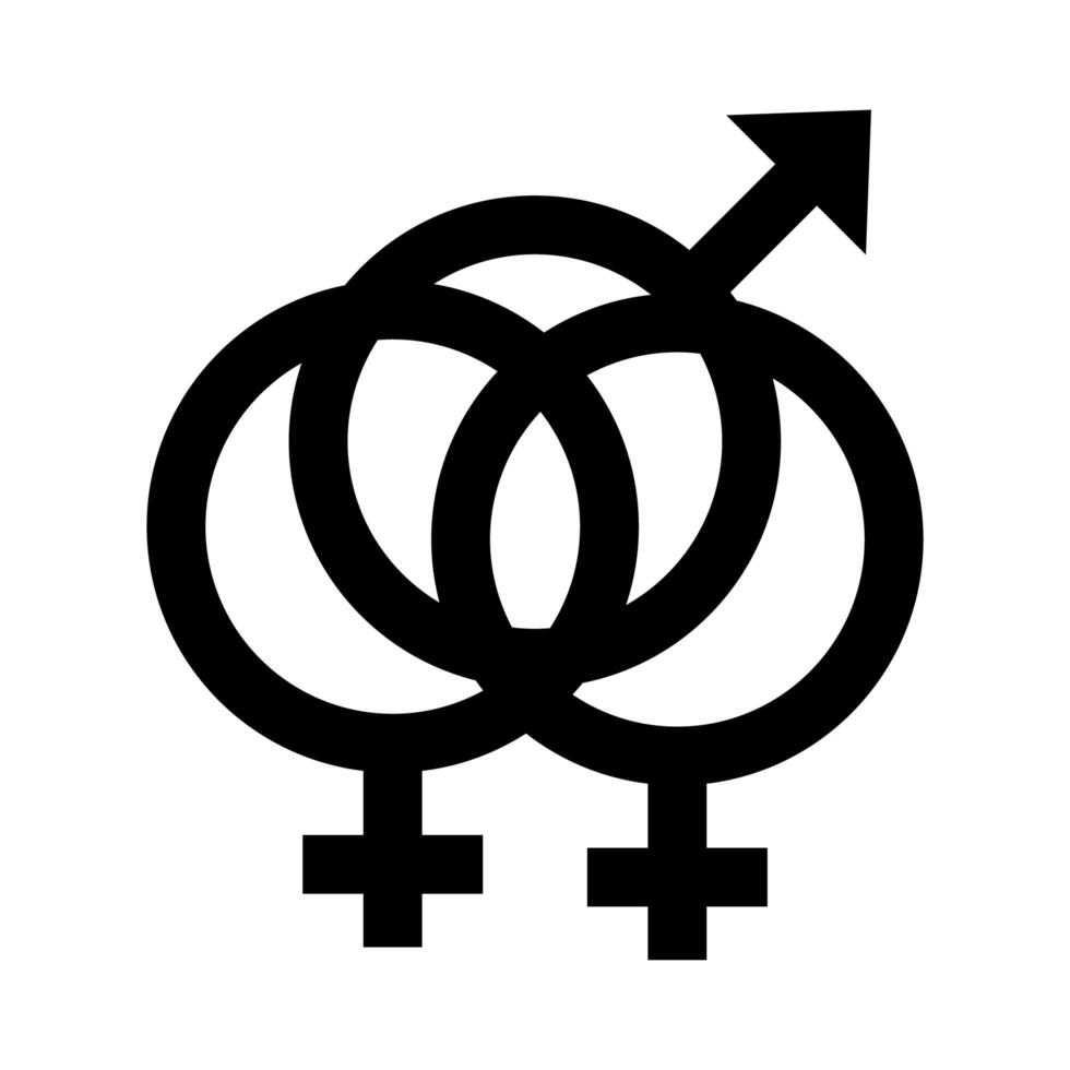 LGBTQ community symbol icon vector